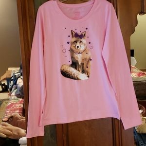 Long sleeve Faded Glory scoop neck T shirt